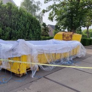 Container Bag geschikt voor het verpakken van Asbest, Met ritssluiting
